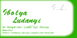 ibolya ludanyi business card